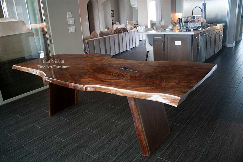 single slab dining table